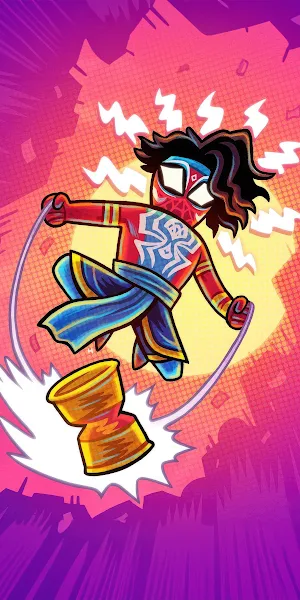 Pavitr, Spiderman, Drum, Artwork, Comics 4K iPhone Wallpaper Background