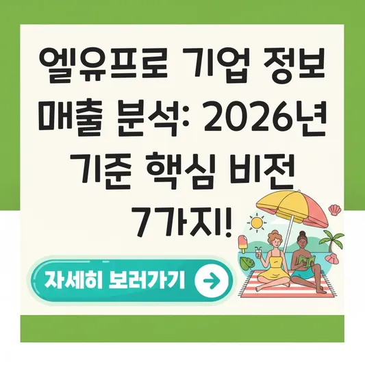 엘유프로 기업 정보 매출 분석