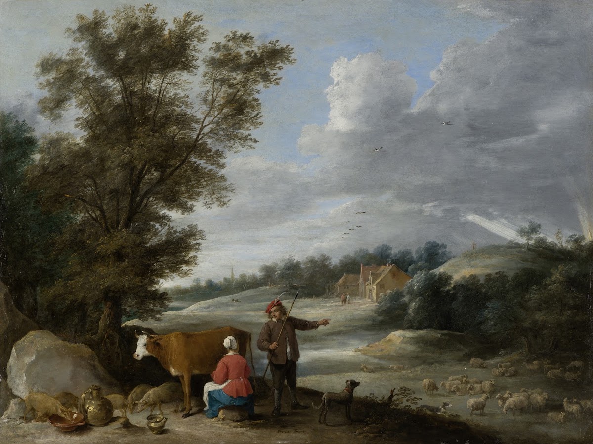 Landscape with Milkmaid and Shepherd ca 1646