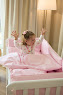 Bedding set for a baby crib 6 el Twins Belle pink