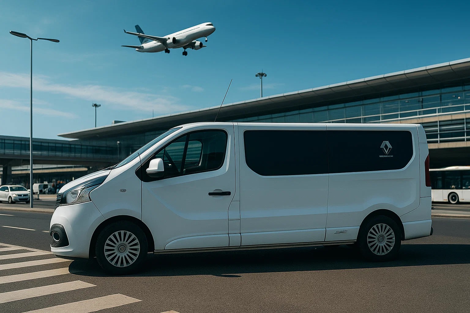 Economic airport transfer Otopeni - Professional van taxi Bucharest Henri Coanda - 1-8 passengers
