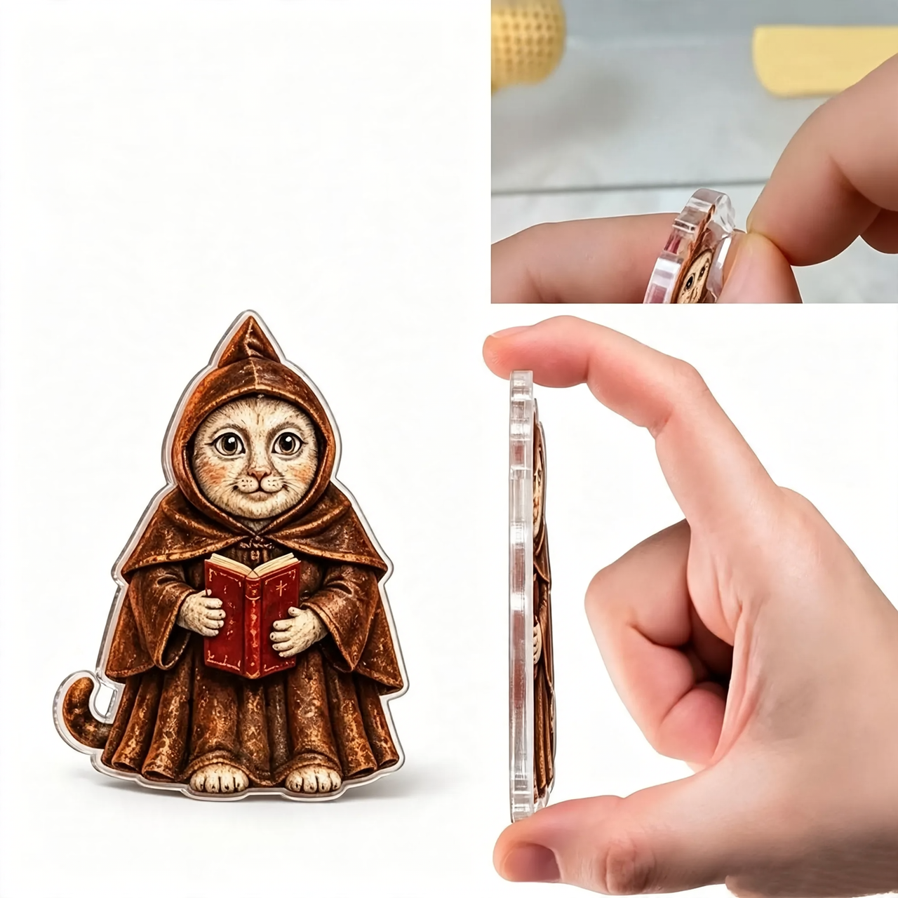 Adventskalender mit mittelalterlichen Katzen-Figuren