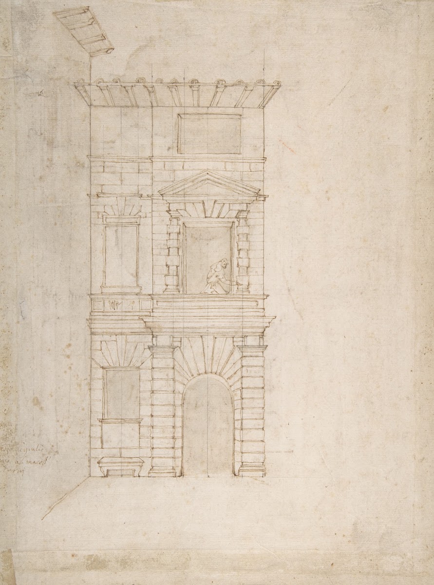 Elevation of Giulio Romanos House ca 1557