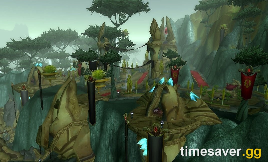 The Scryers' Tier in Shattrath City, where Outland quartermasters and the Badge of Justice vendor are found.