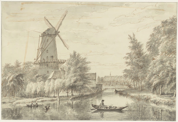 Kloppersingel Met Molen 1800