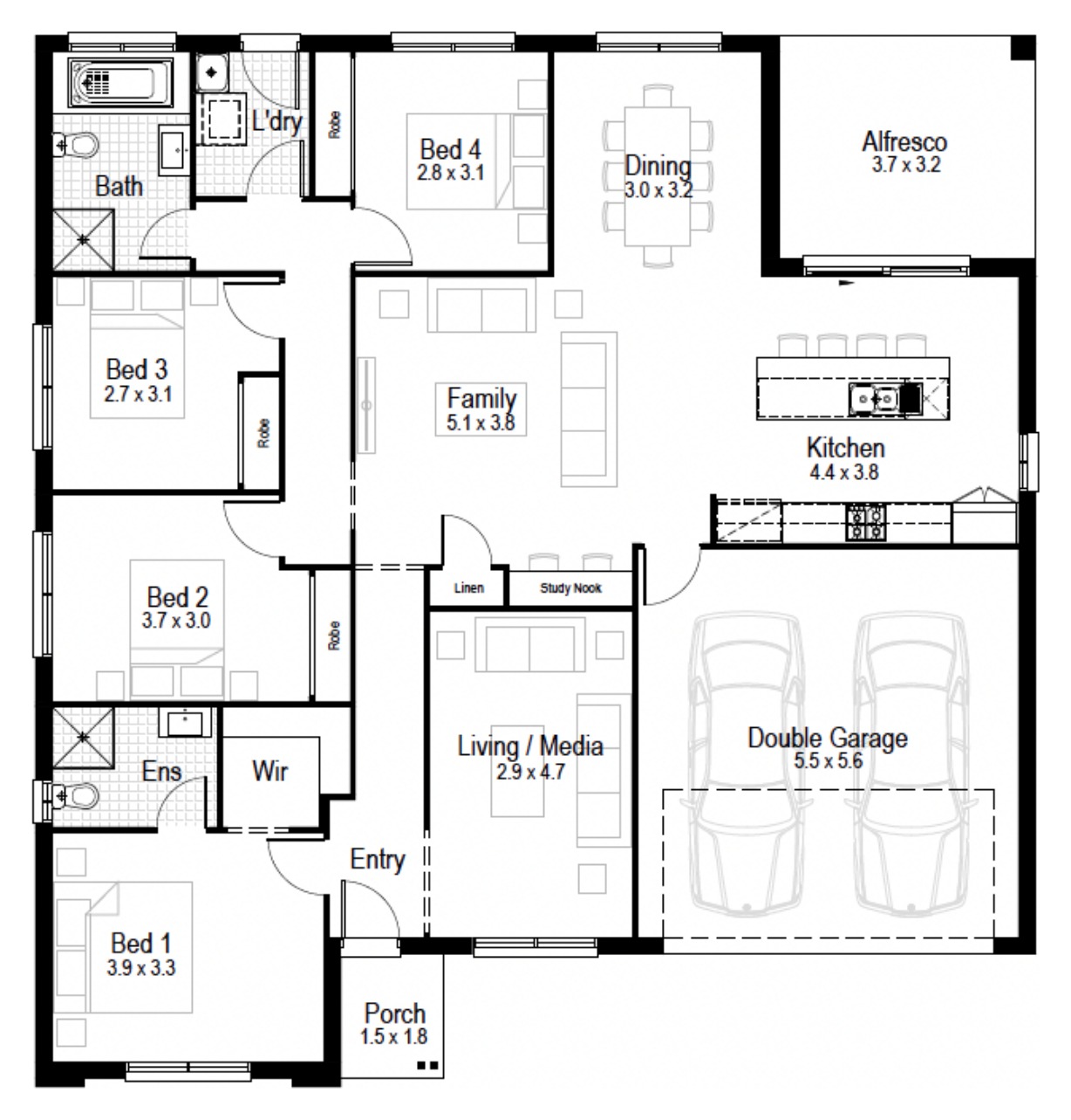House and Land Investment Property in Millfield, NSW (4.29% Yield) | Aus Investment Properties - Floor Plan 1
