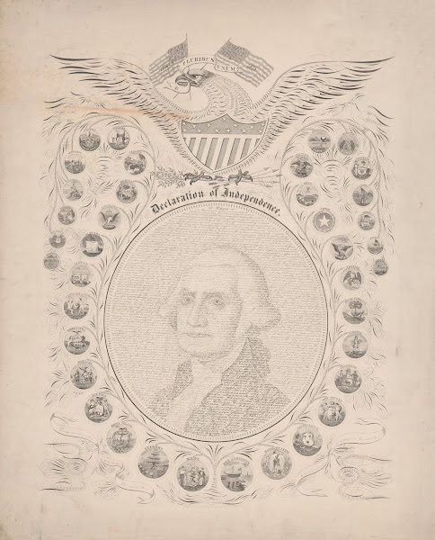 Declaration of Independence e pluribus unum 1776 1876 1876