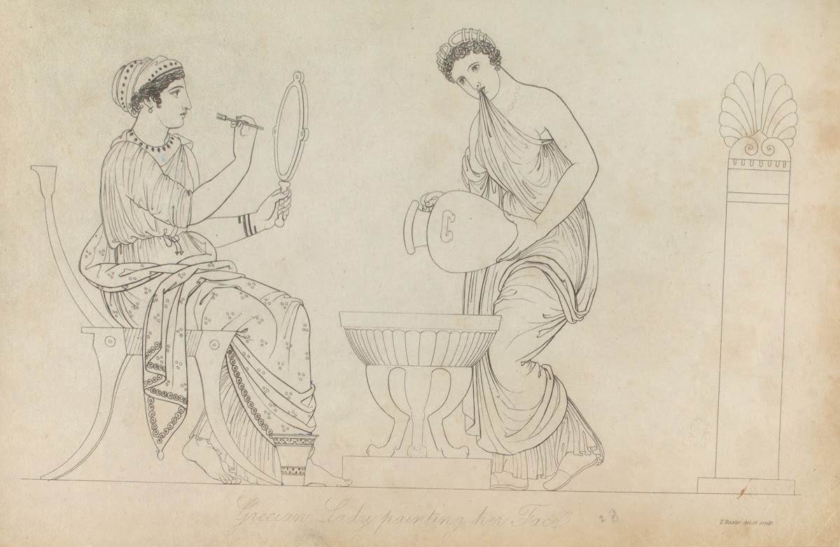 Grecian lady painting her face 1814