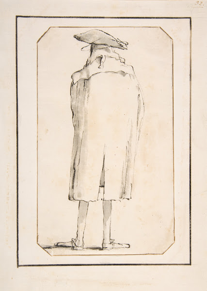 Caricature of a Man Seen from Behind 1760