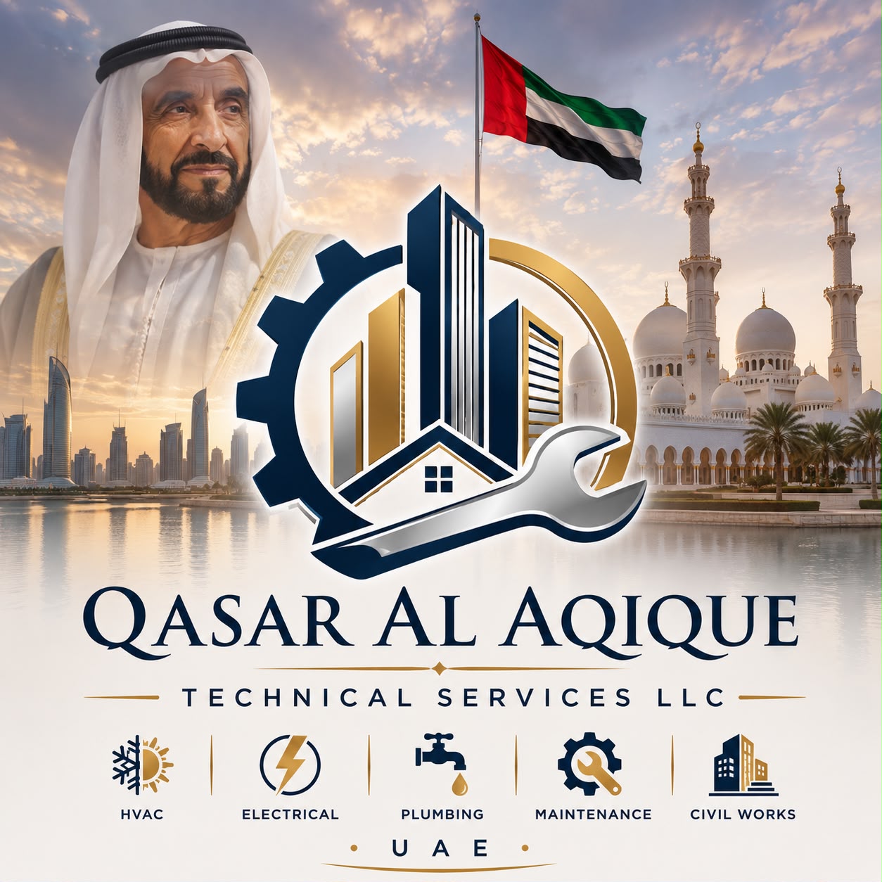 Qasar Al Aqique UAE Banner