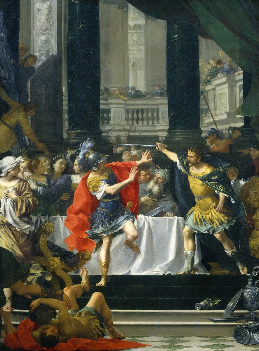 Alexander the Great Threatened by His Father probably 1700 1705