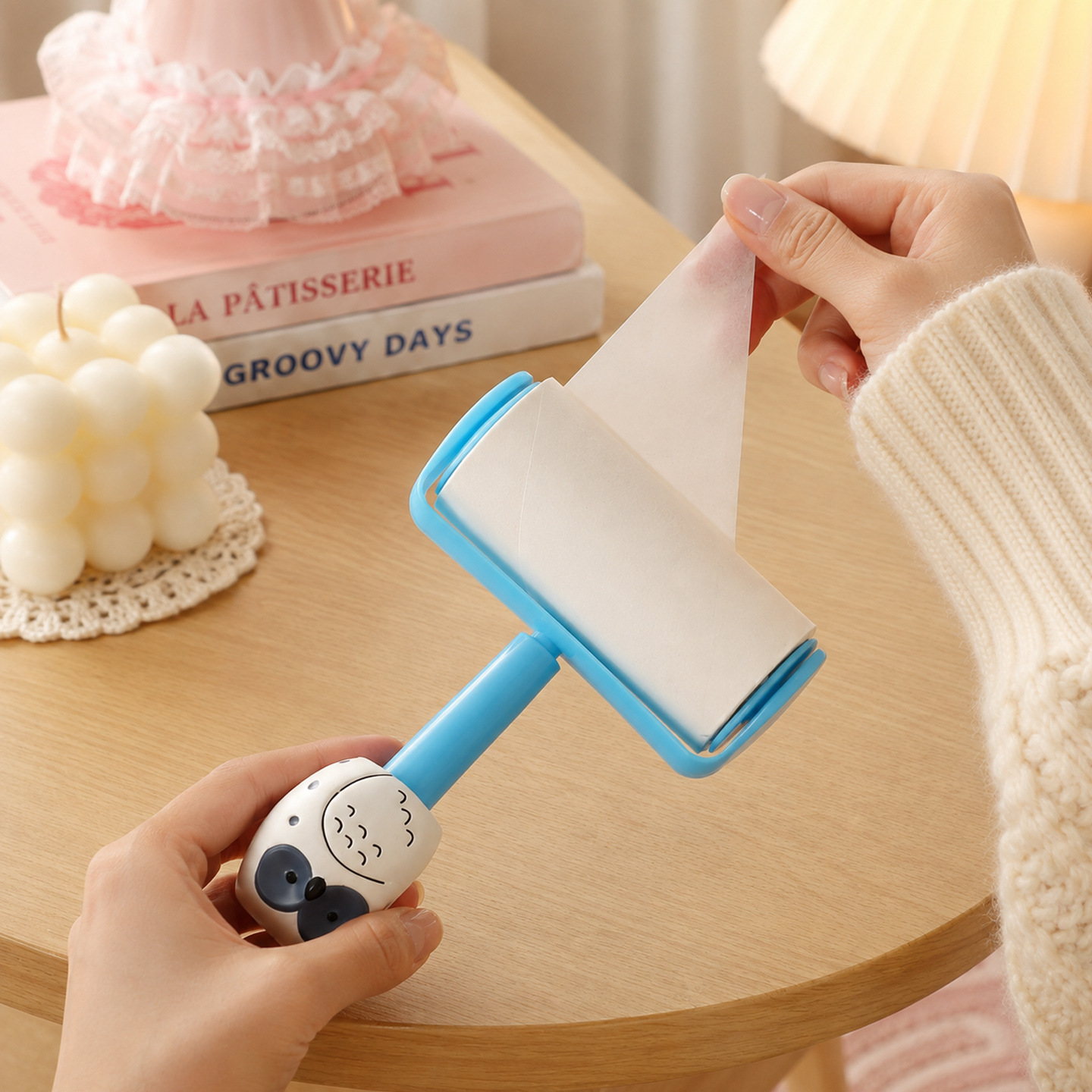 Owl Lint Roller with Replaceable Paper Rolls