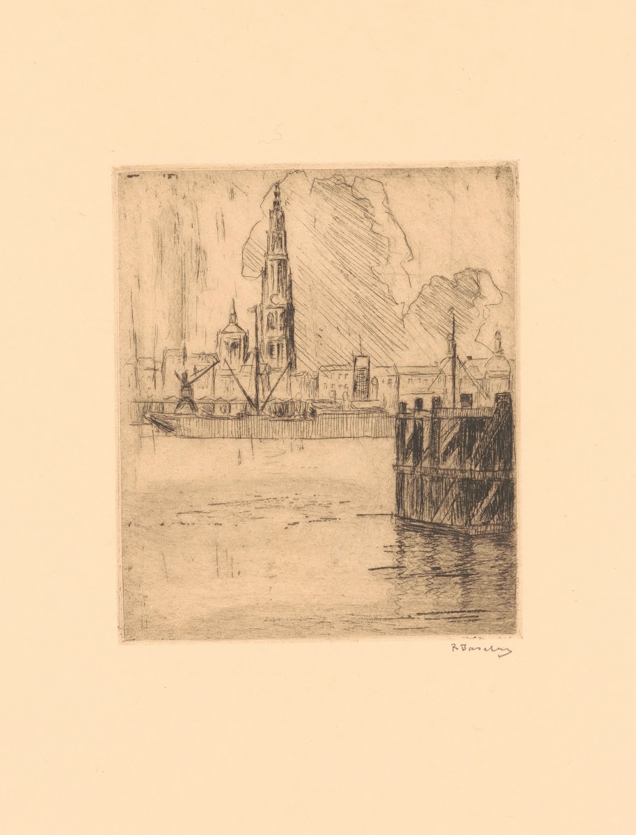 The tower above the river