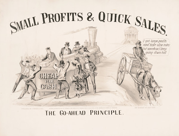 The go ahead principle small profits  quick sales 1870