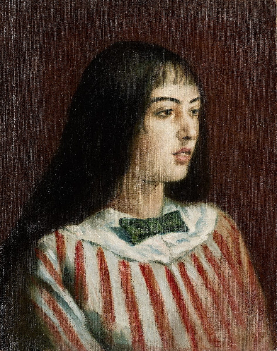 Jeune femme au nœud papillon 1891