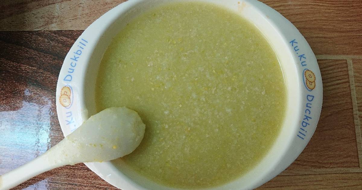 Ăn dặm: Cháo đậu hà lan thịt heo