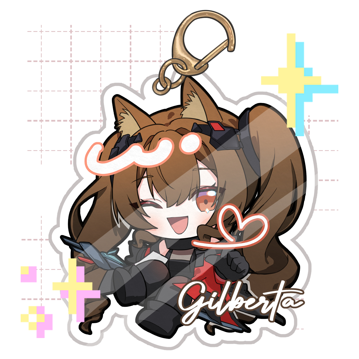 Gilberta Chibi Keychain By Hiudarat