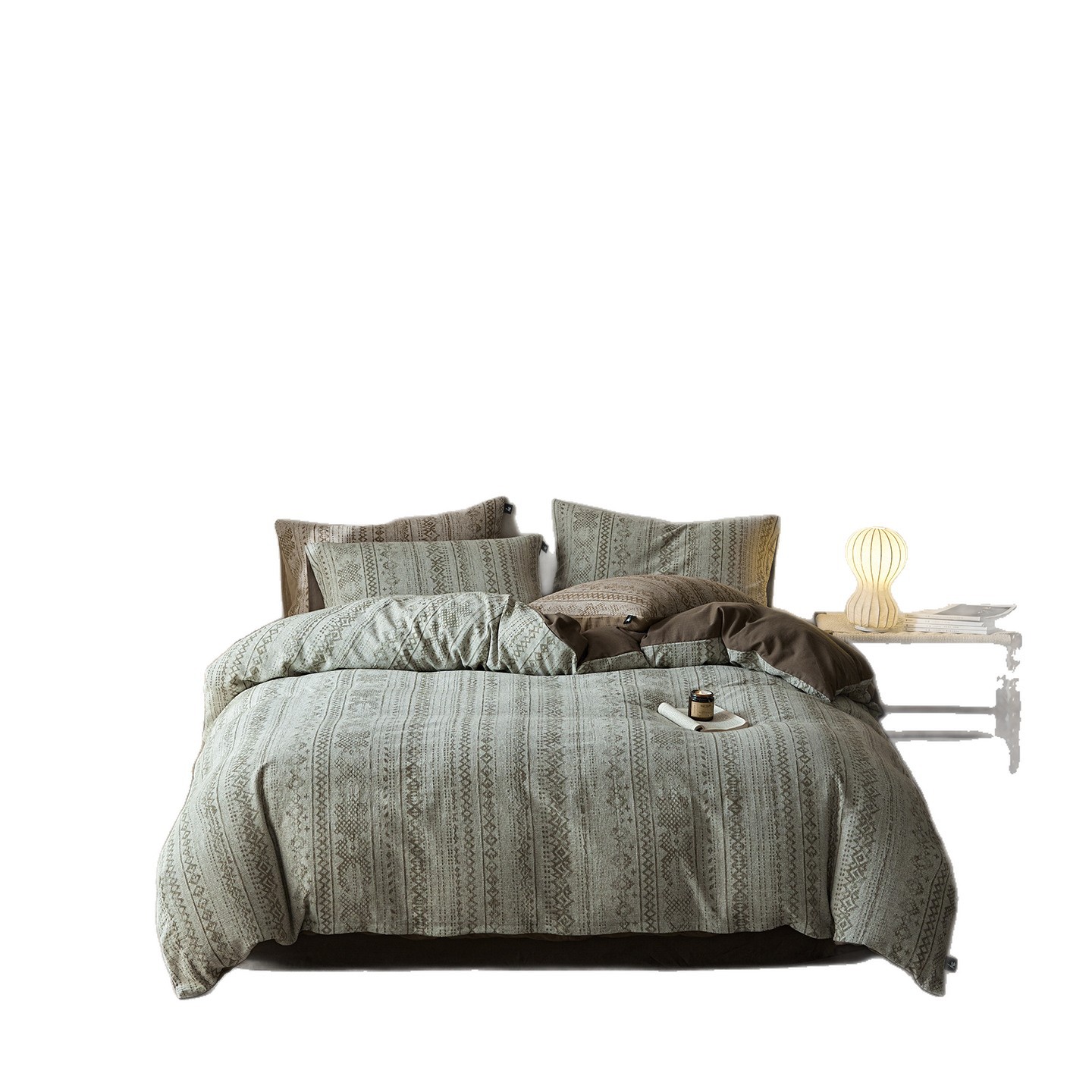 Cotton Bedding Set, 4-piece, Vintage Style