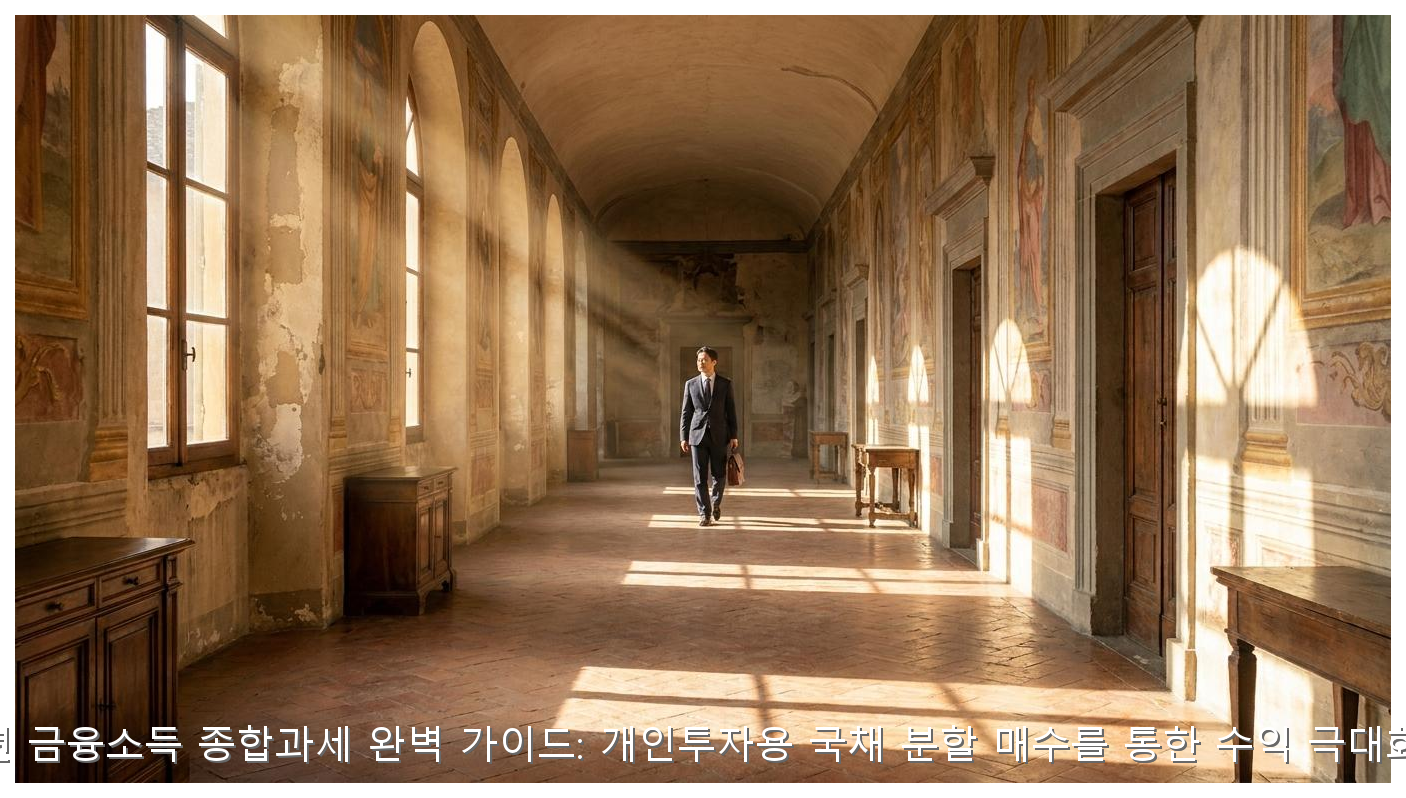 2026년 금융소득 종합과세 완벽 가이드: 개인투자용 국채 분할 매수를 통한 수익 극대화 전략 핵심 안내 및 분석 인포그래픽 (5)
