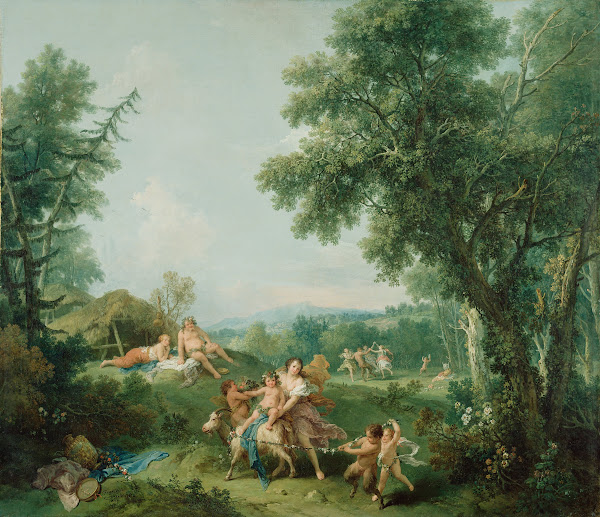 Landscape With The Education of Bacchus 1744