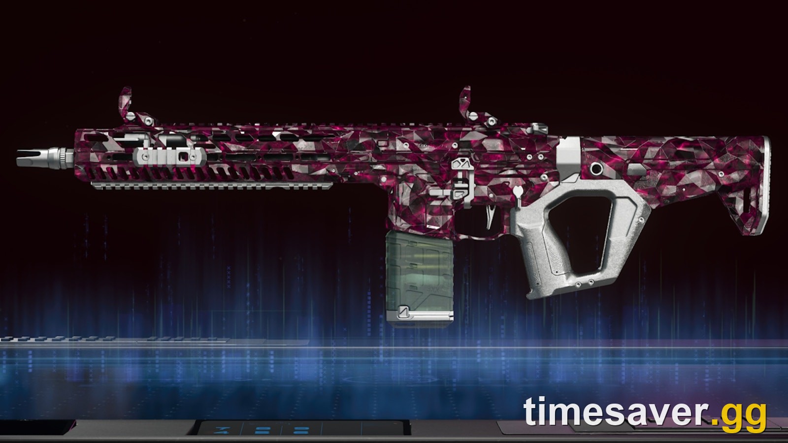 Black Ops 7 Bloodstone Zombies mastery camo on a weapon — a mid-tier step on the road to the Infestation pinnacle