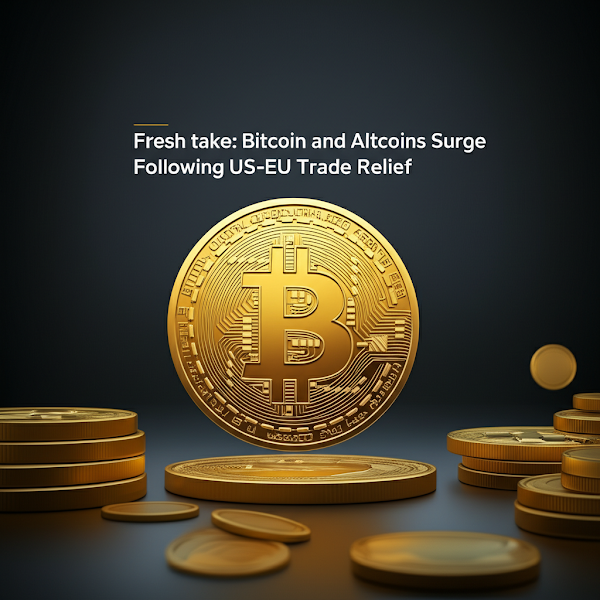 Fresh take: Bitcoin and Altcoins Surge Following US-EU Trade Relief
