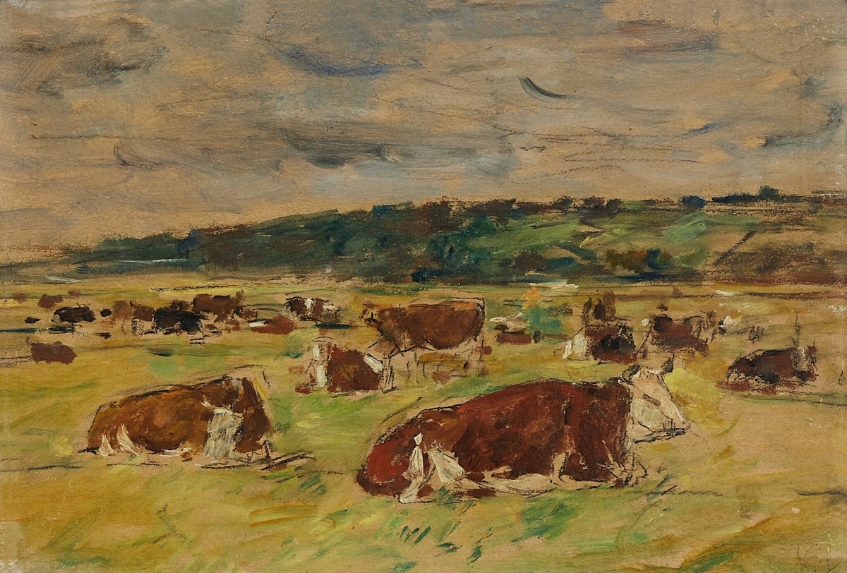 Vaches au pâturage circa 1885 1890