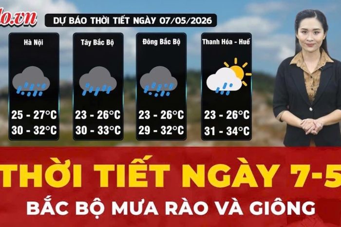 Thời tiết ngày 7-5: Bắc Bộ mưa rào và giông, Nam Bộ chiều tối mưa to - Báo Pháp Luật TP.HCM
