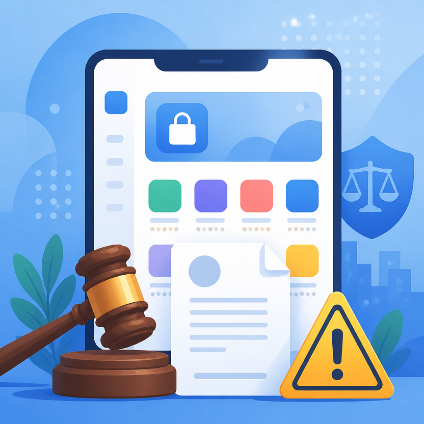 Ilustrasi gugatan Ex-Human terhadap Apple atas penghapusan aplikasi Botify AI dan Photify AI dari App Store