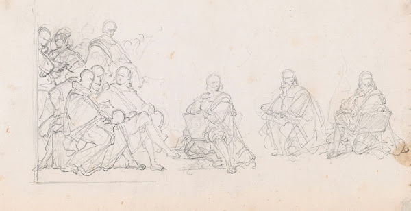 The Group of Artists and the Seated Cornelis Huysmans