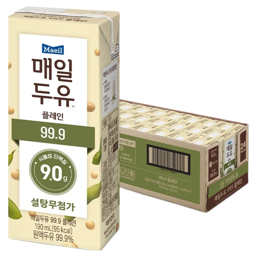 매일두유 99.9 플레인, 단맛 없는 고소함에 정착하게 된 결정적 이유