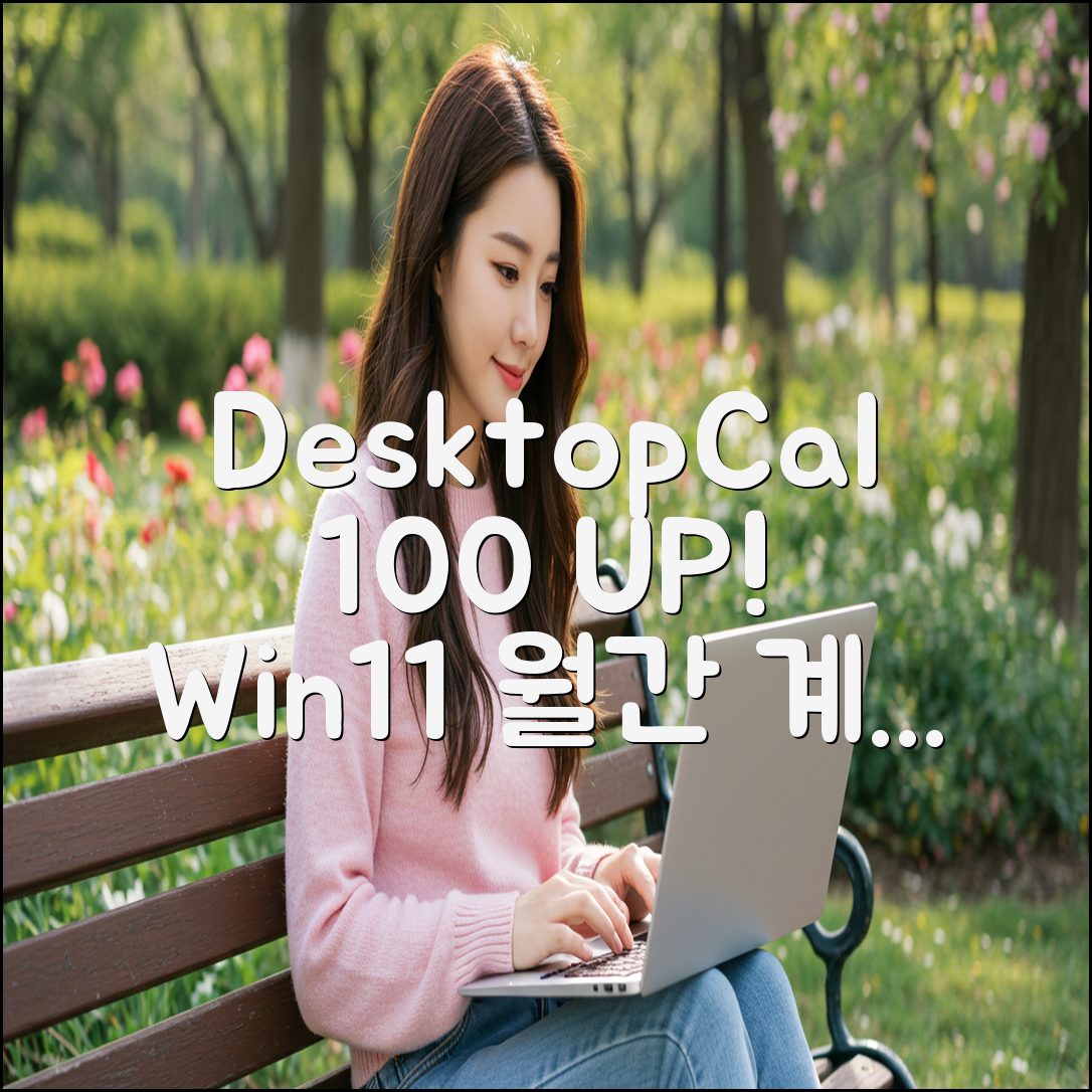 윈도우11 DesktopCal: 월간 계획 100% 효율 UP!