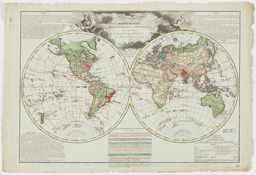 1801_Mappemonde philosophique et politique