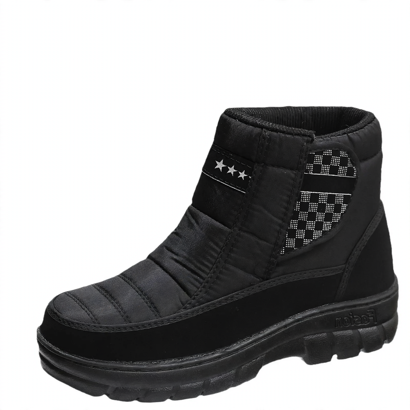 Insulated men's winter boots, mid-calf