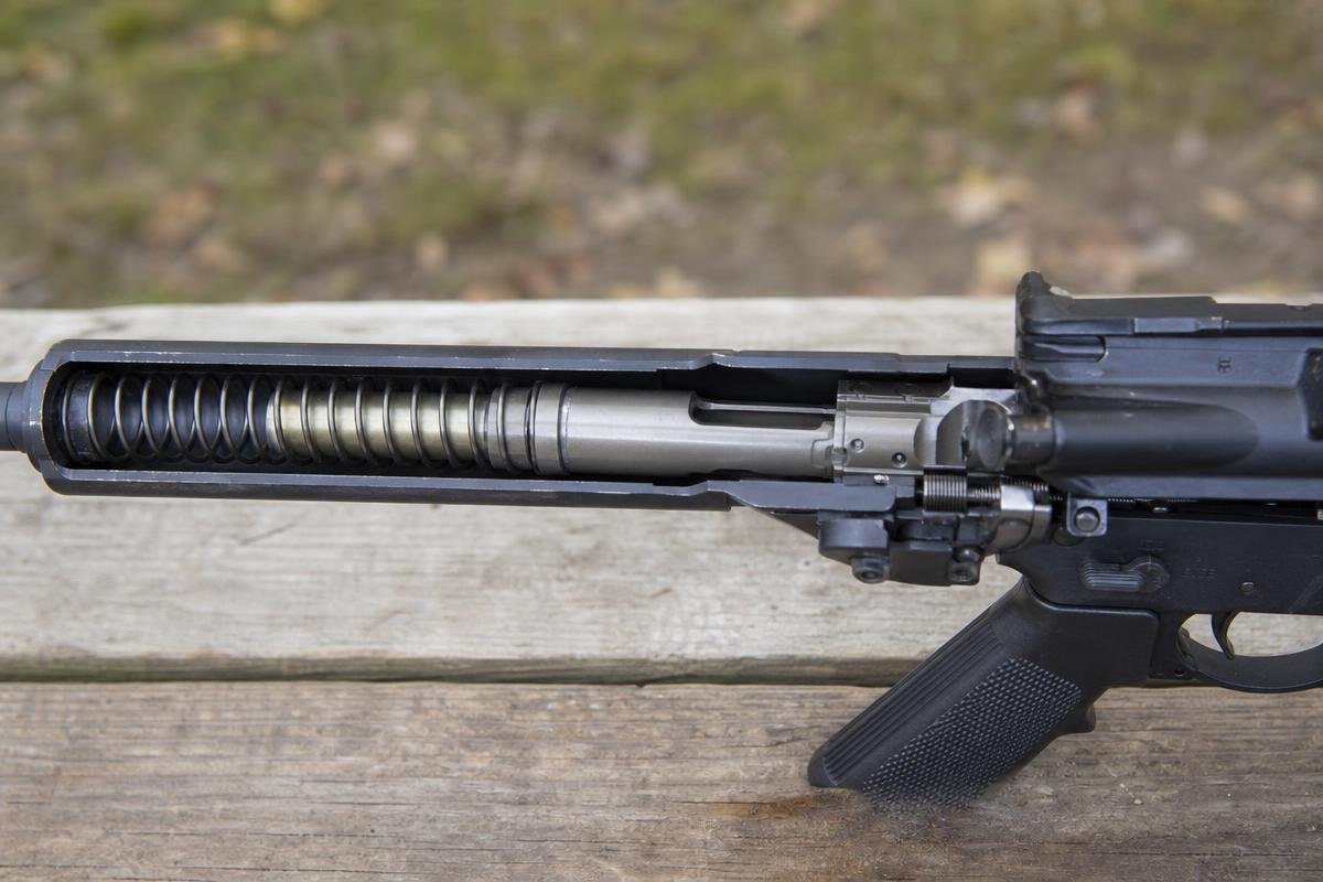 AR-15 buffer weight inside carbine buffer tube diagram