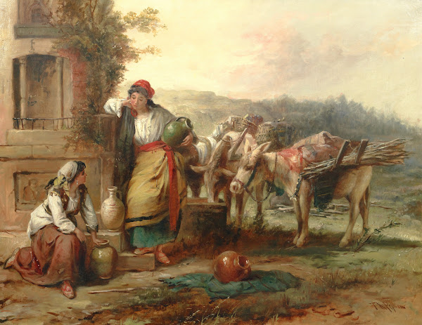 At the well