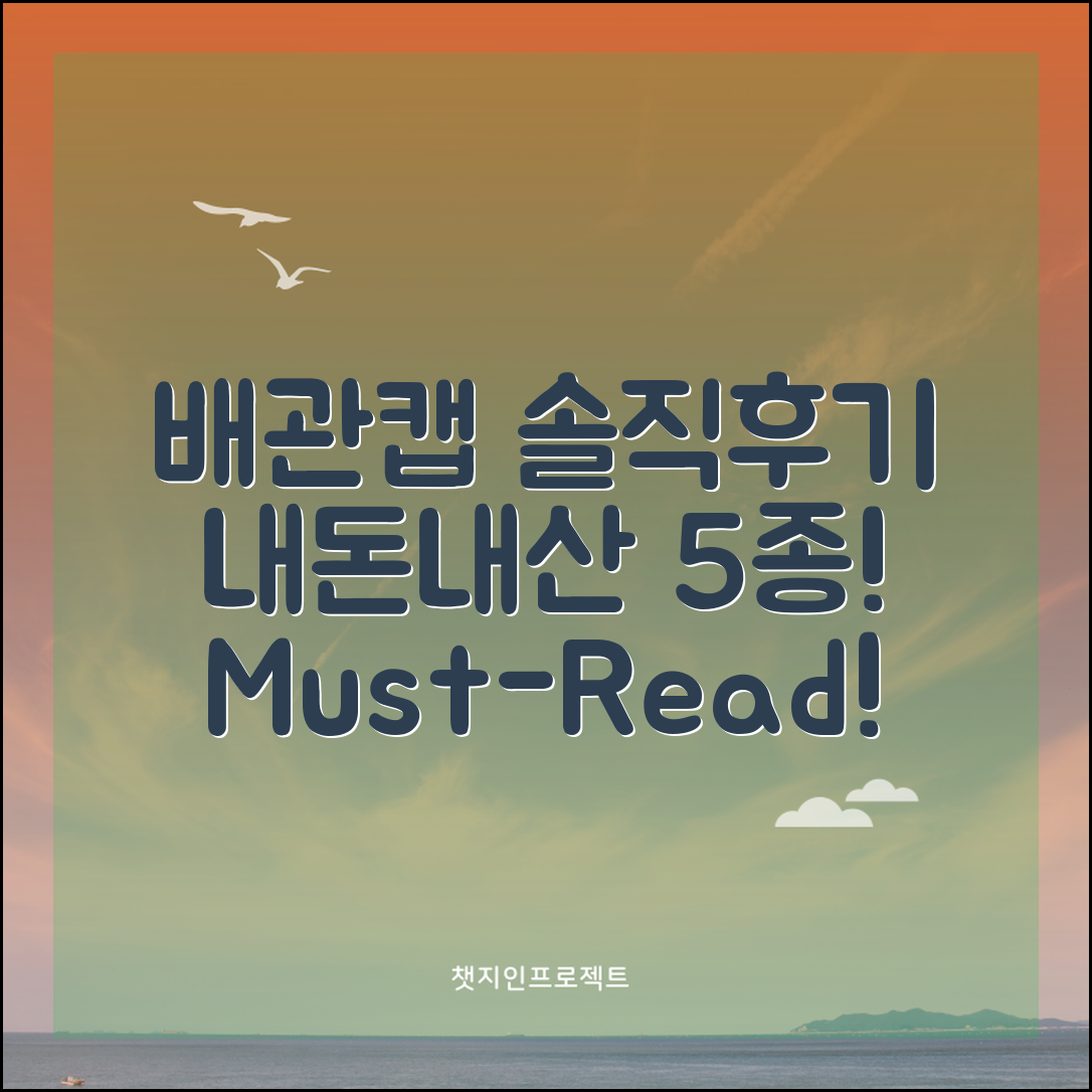 배관캡 내돈내산, 5가지 솔직 후기!