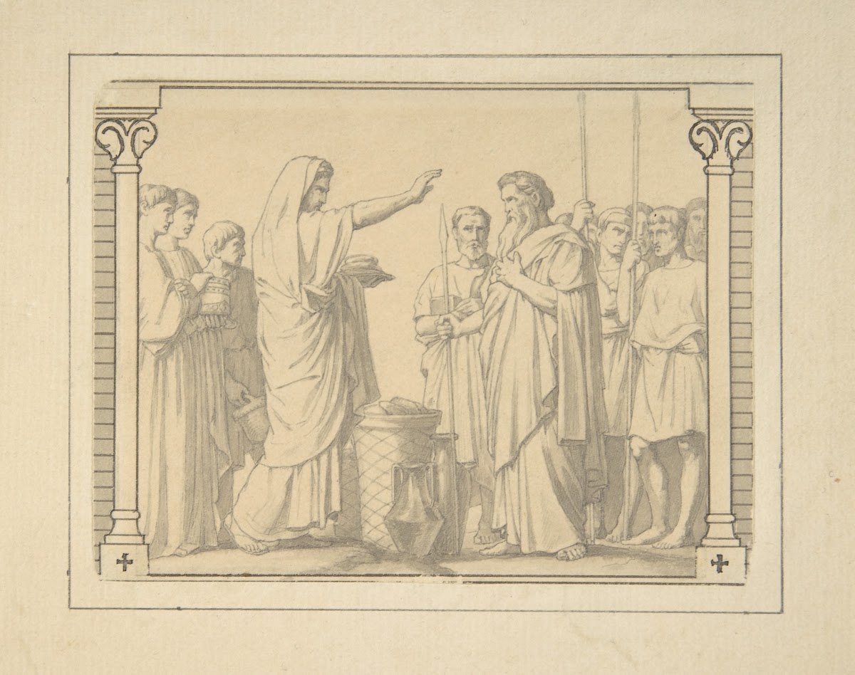 Melchizedek Presenting Abraham with Bread and Wine 183564