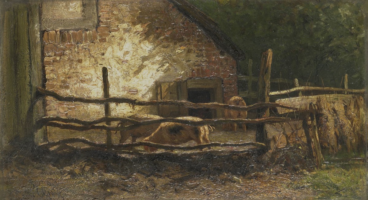Pigs in a Sty 1870   1910
