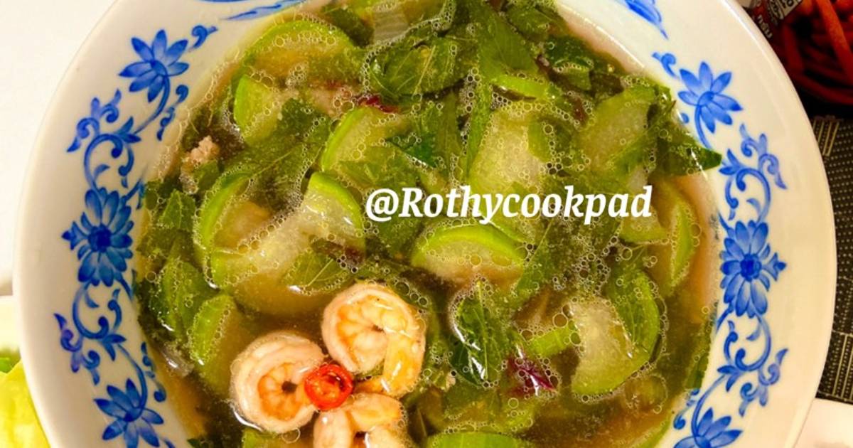 Canh mướp hương nấu tôm 🍤