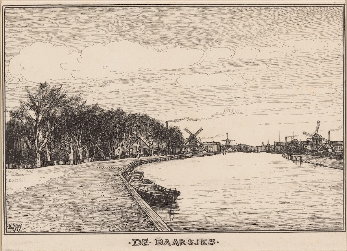 De Baarsjes gezicht op kanaal 20th century
