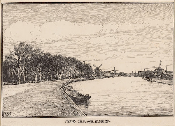 De Baarsjes gezicht op kanaal 20th century