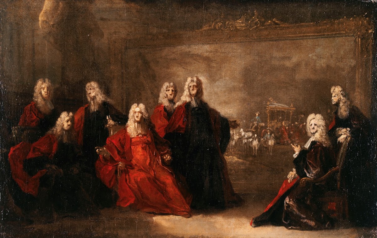 Allégorie des fiançailles de Louis XV avec linfante Marie Anne Victoire dEspagne