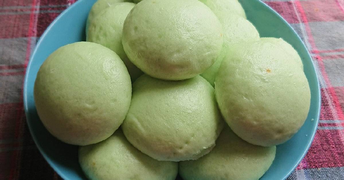 Bánh bao sữa dừa lá dứa