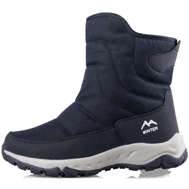 Men's winter boots, lined, slip-resistant