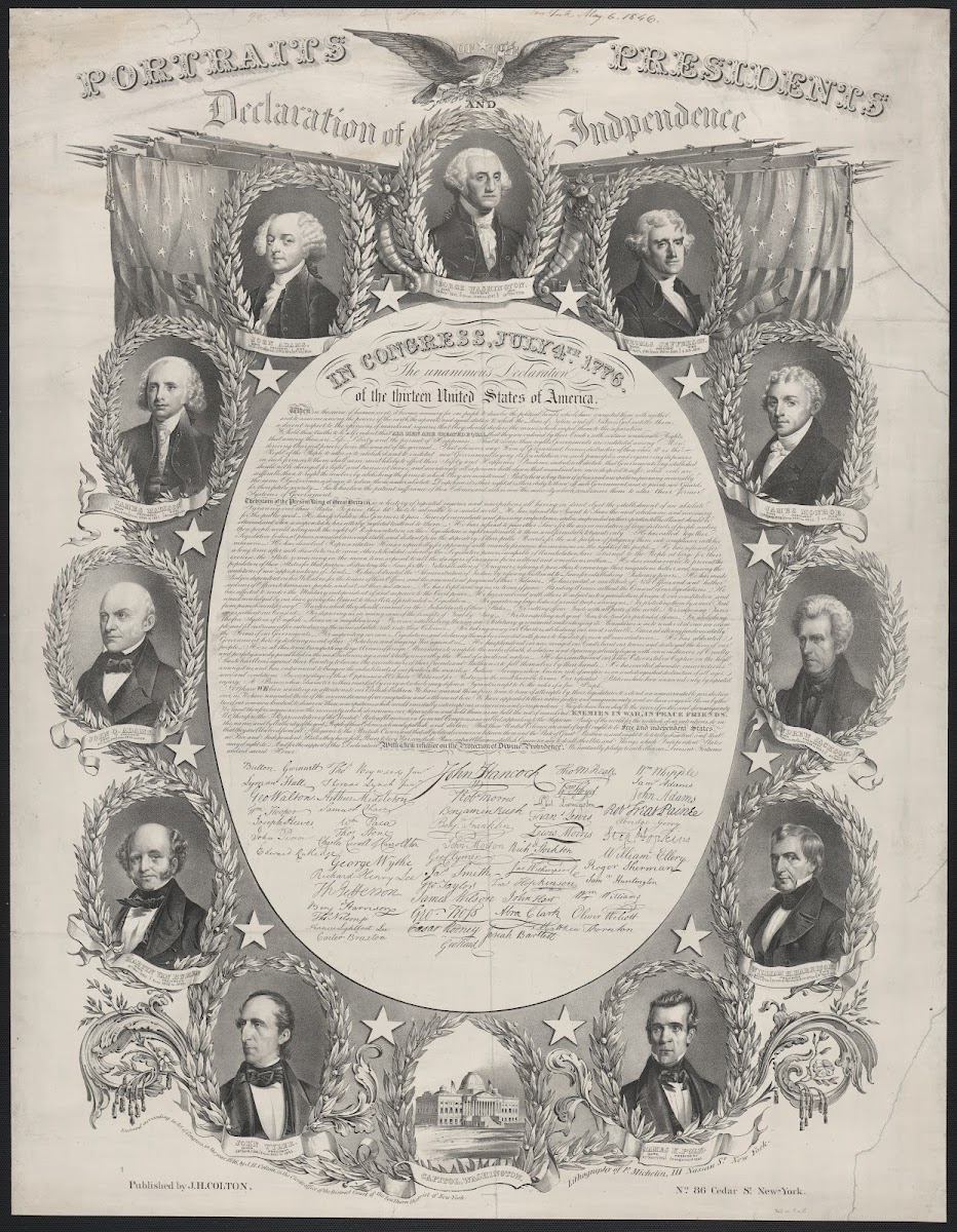Portraits of the presidents 1846