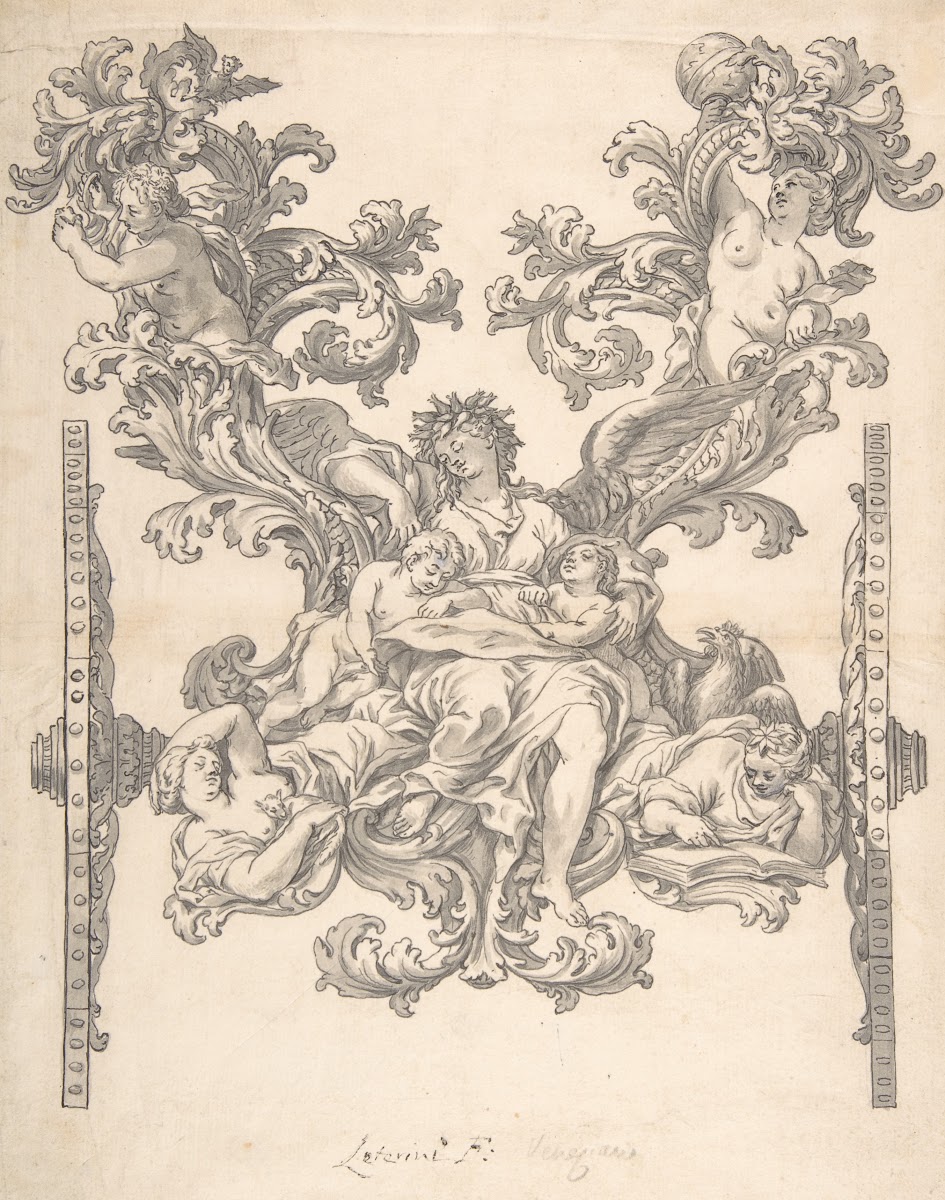 Design for Rear Decoration of a Coach