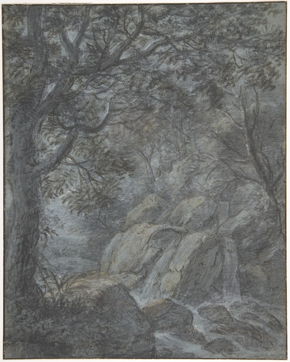River Landscape with Mountain Stream 17th century
