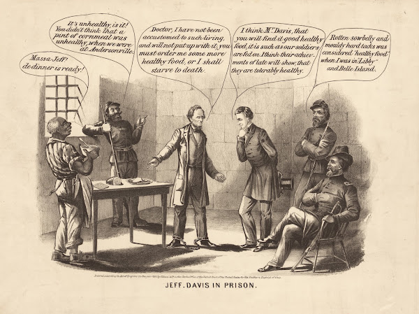 Jeff Davis in prison 1865