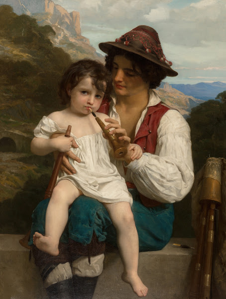 La leçon de flûte 1868